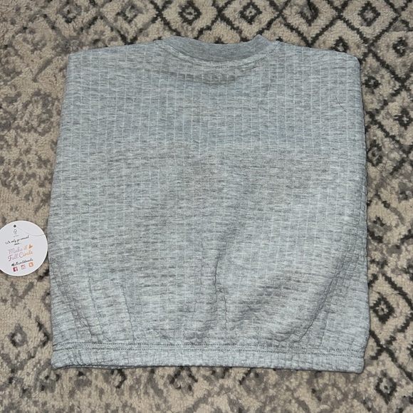 Small (7-8) Jolie & Joy Girls by FCT with Love Long Sleeve Gray Sweatshirt - Picture 4 of 8